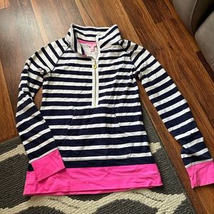 Lily Pulitzer pull over - blue, white, and pink
